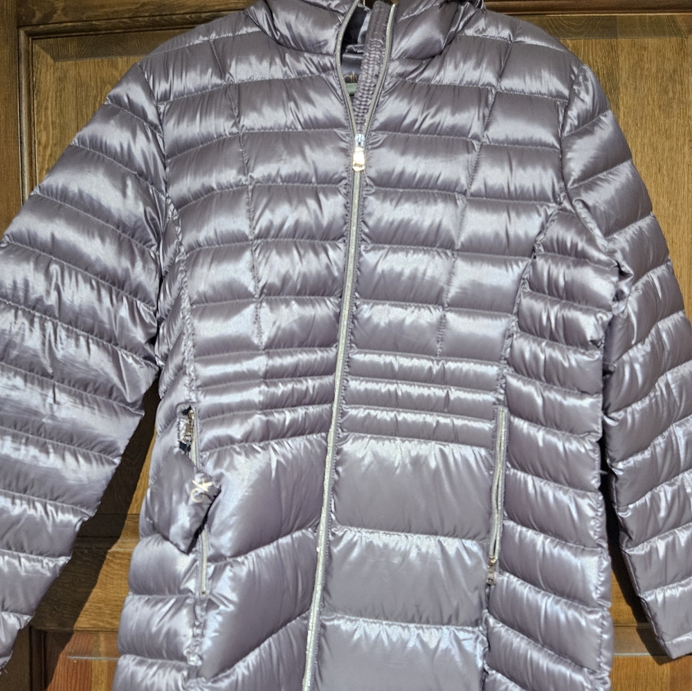 CK Silvery mauve Paicker Puffer Jacket